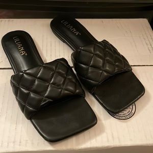 Square toe sandals